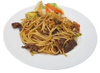 GEBRATENE NUDELN (Kräutersauce)