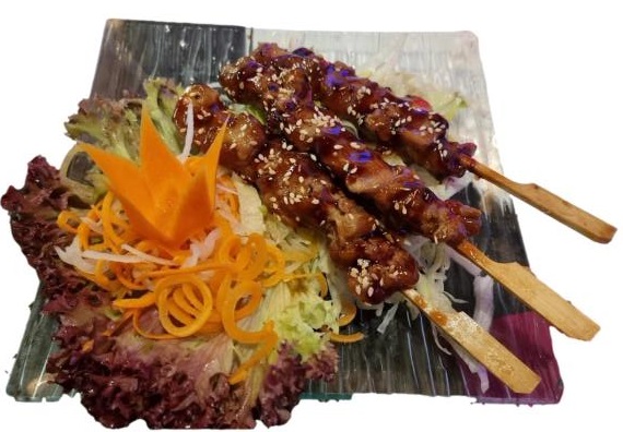 Yakitori-Hühnerspieße